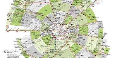 Karta Beča zone podzemne željeznice 100