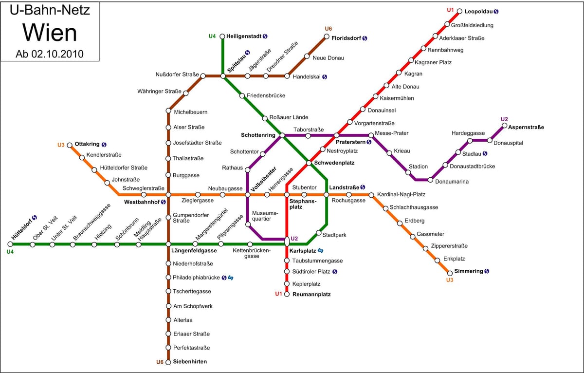 tramvaj D Bečke karti