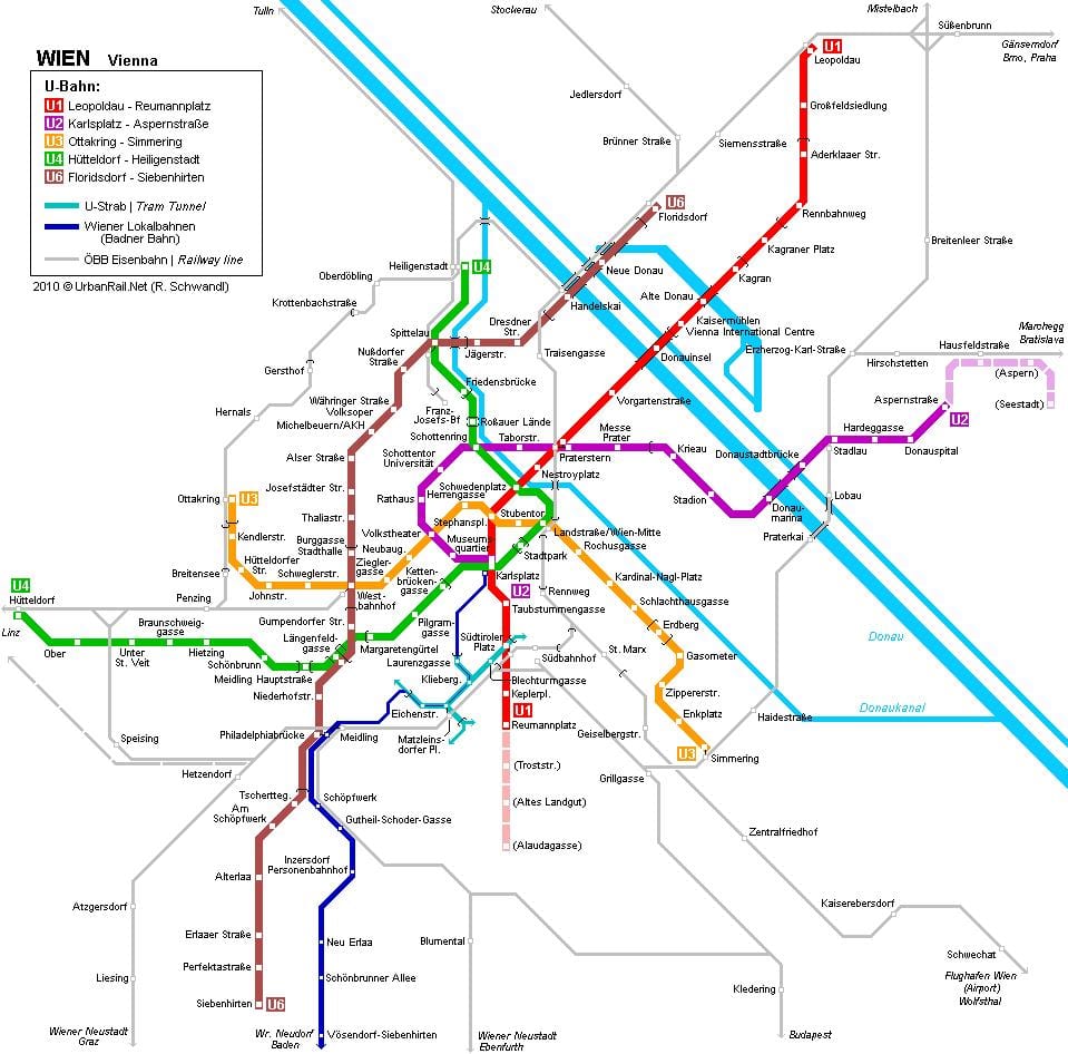 Beč shema metro u München