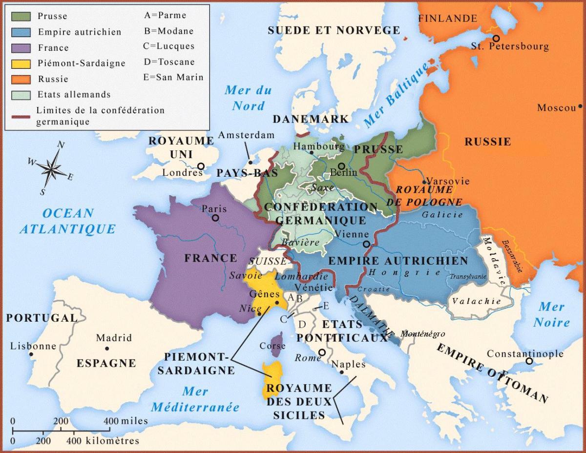 karta Beča i okolnih zemalja