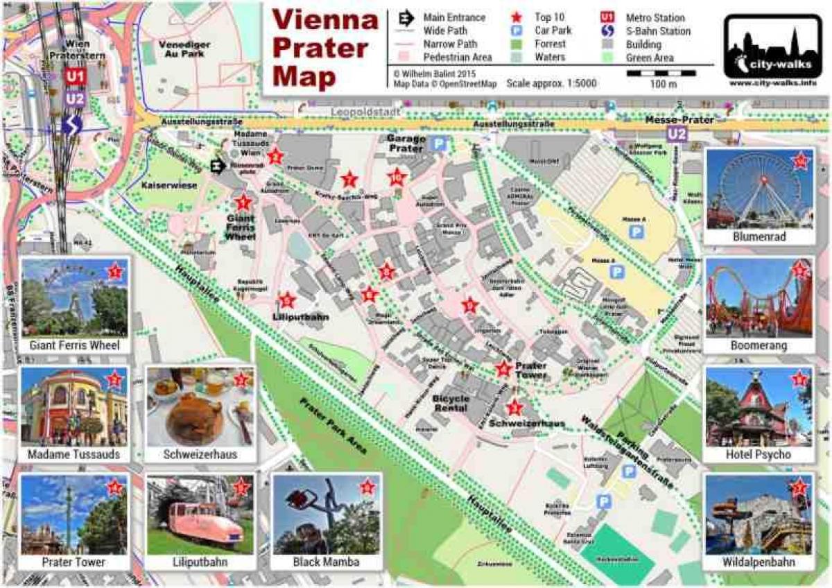 Karta Bečki park i vožnja