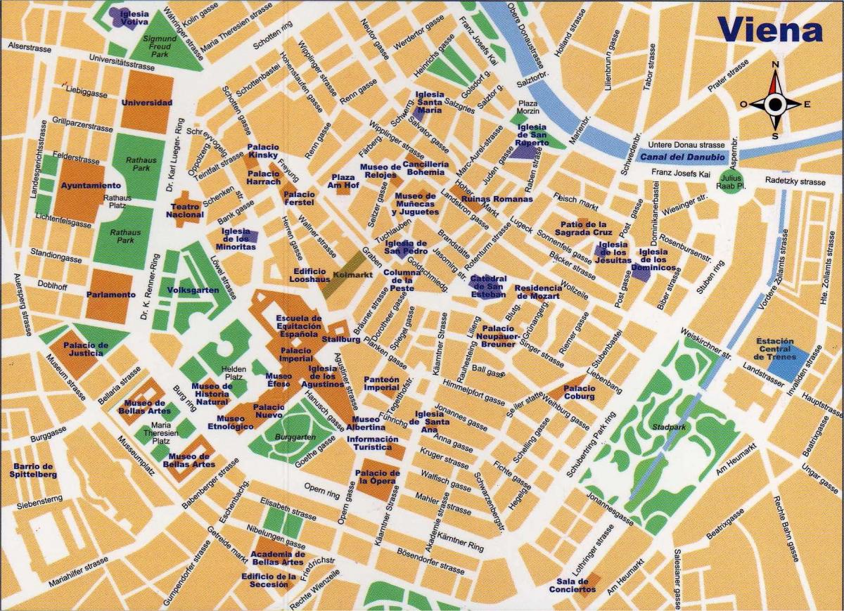 Kartu ulica Srednja Beč