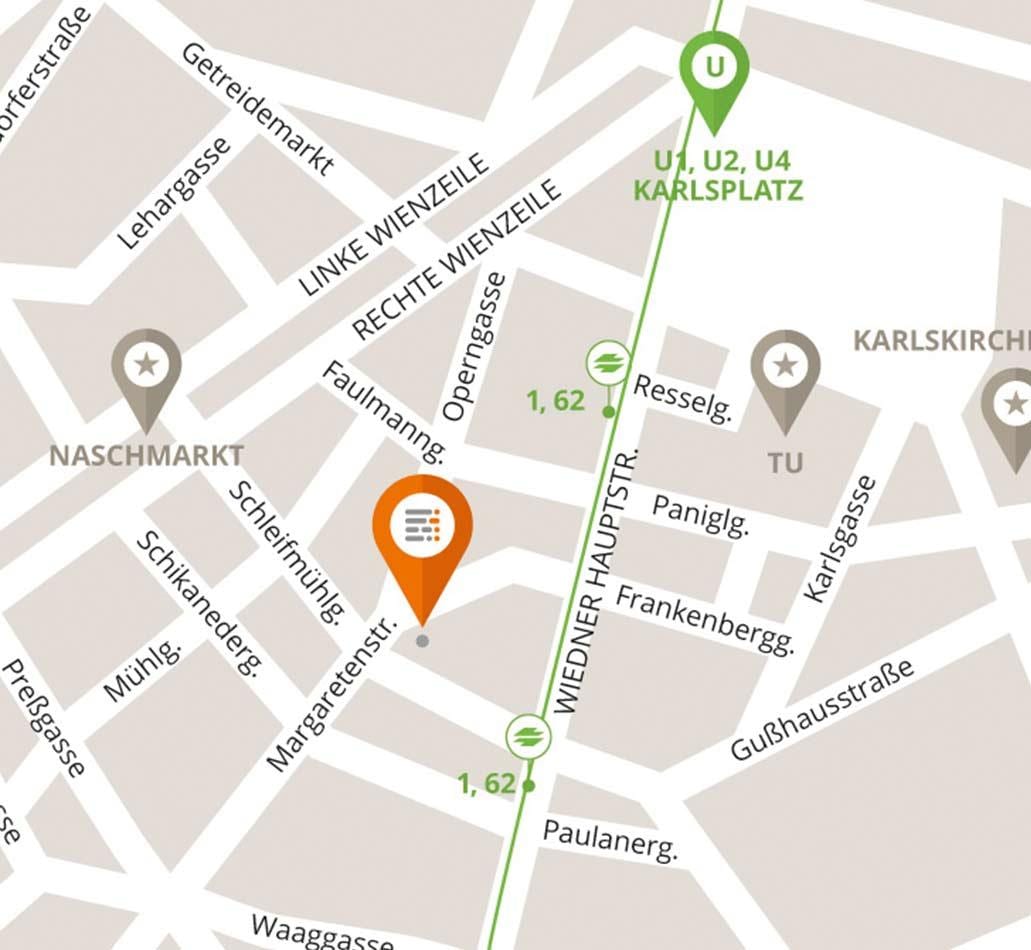 Karta naschmarkt Beč