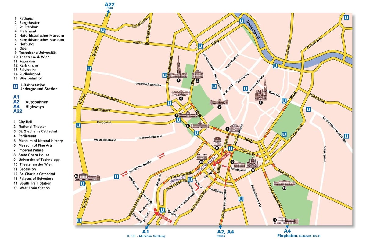 ringstrasse karti