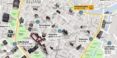 Beč tramvaj karta 2016