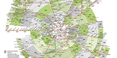 Karta Beča prometnih zona
