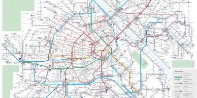 Karta Beča javnog prijevoza