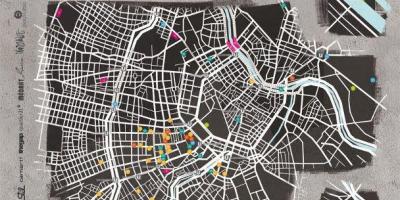 Karta ulične umjetnosti Beč